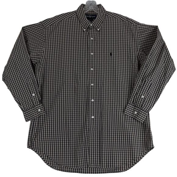 Ralph Lauren Other - Vintage Ralph Lauren Blake Shirt Mens Large Brown/Navy Check Button Down Preppy